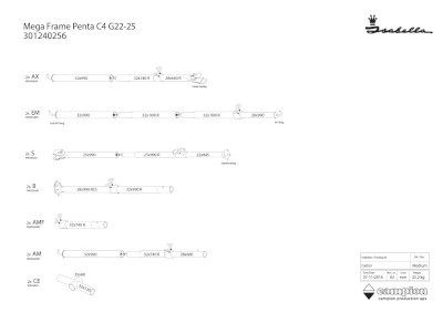 Isabella Mega Frame Penta C4 22/25 MegaFix