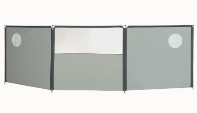 Isabella Wind Screen Flex 3 sided Grey