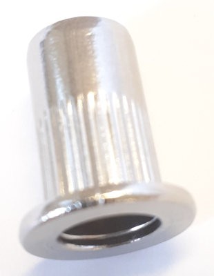 Knurled Flat Rivet Nuts - M6 x 14.5mm