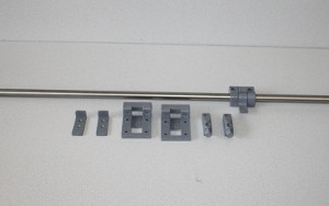 Locking slide table rail