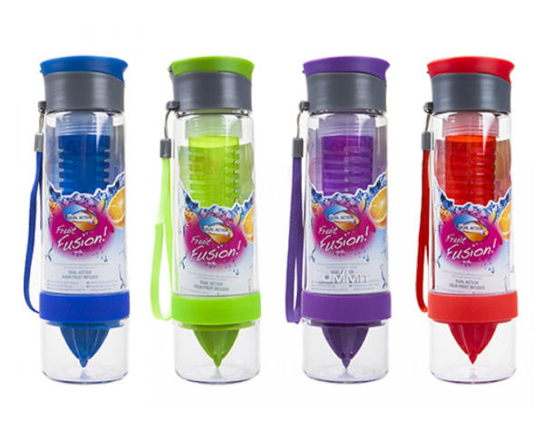 Dual Fruit Infuser Water Bottle 750ml