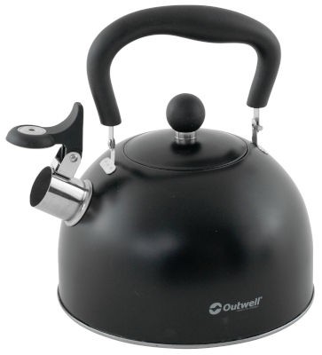 Outwell Tea Break Lux Kettle L - 2.2L Whistling Kettle (Black)