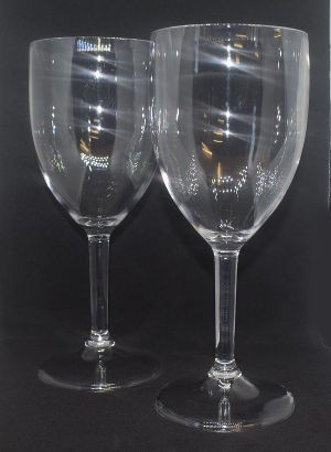 Pair of Acrylic Wine Glasses
