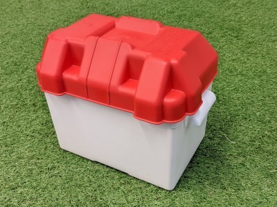 Plastic Battery Box - Small White