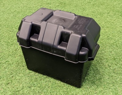 Plastic Battery Box - Small Black