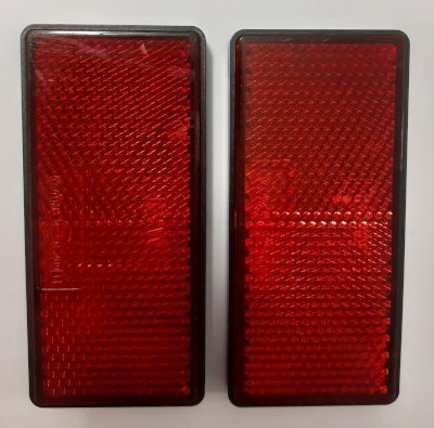 Rear Reflector - Rectangle Stick On (Pair)