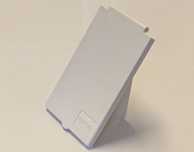 Mains Electric Inlet Box Lid - Rectangular White