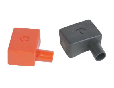Red & Black Battery Clamp Cover Set