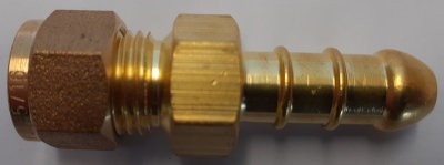 Straight Nozzle Adapter to Pipe - 5/16"