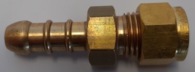 Straight Nozzle Adapter to Pipe - 1/4"