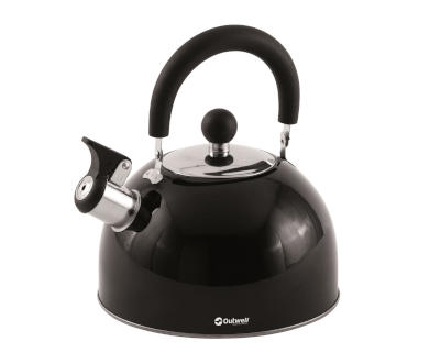 Outwell Tea Break Kettle M - 1.8L Whistling Kettle (Black)