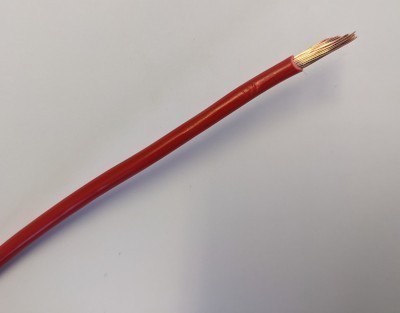 Thin Wall Auto Cable - 6mm Red