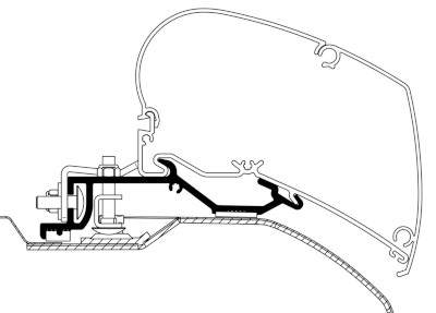 Thule Adapter 6300 Ducato series 6 >2007 - H2 L2