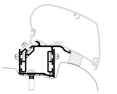 Thule Kit VW Crafter Aft 2017 - Omnistor 6300 UK