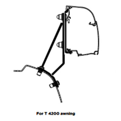 Thule Omnistore 4200 Adapter for MK2 Transit Custom & VW T7 LHD