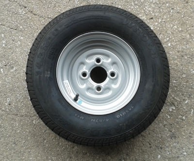 Wheel and Tyre - 145R10 4 Stud 100mm PCD