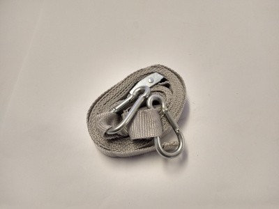 Twin Carabiner Tension Strap - Grey