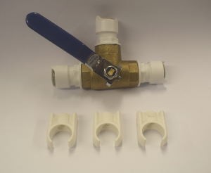 3 Way Push Fit Valve - 12mm