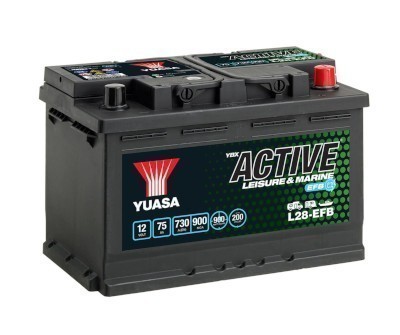 Yuasa L28-EFB 75Ah Dual Purpose Leisure Battery