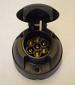 Crusader 7 Pin Towing Socket - Black 12N