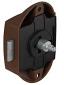 Push Button Lock Large Brown