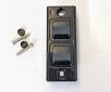 Architrave Switch - Double Black