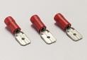 W4 Insulated Male Spade Terminal - 6.3mm Red (Pack 3)