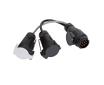 Vechline 13 Pin Plug To 7 Pin 12N/12S Trailer Socket