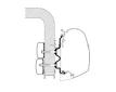 Thule Omnistor 5200/8000/4200 Adapter Wall Hymercamp ≤ 2011 - 5.00m