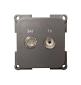 CBE TV & Satellite Socket - Grey