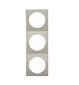 Berker Triple Socket Frame Stainless Steel