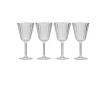 4 Pack Crystal Line Clear Wine Glass