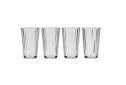 4 Pack Crystal Line Clear Tall Tumbler Glass