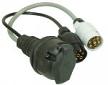 Twin 7 Pin Plugs to 13 Pin Caravan Plug