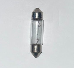 12 Volt Incandescent Festoon Bulb - 5 Watt S8 Cap