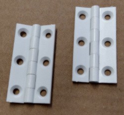 W4 Nylon Hinge White 2" (50mm) - Pair