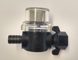 Shurflo screw on filter1/2" barb & wing nut