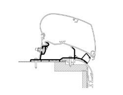 Thule Omnistor 9200/6300 Adapter Roof Top Caravan LED - 5.00m