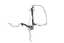 Thule Omnistor 4200 Adapter LWB VW T5/T6 with Reimo Rail (LHD)