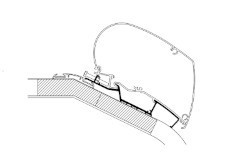 Thule Omnistor 9200/6300 Adapter Roof LMC Liberty TI/TEC - 3.00m