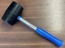 32 oz Rubber Mallet With Metal Shaft And Rubber Grip