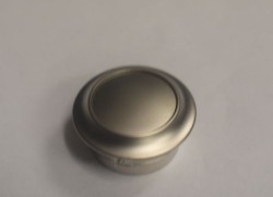 Push Lock Button & Collar Large (Nickel finish)