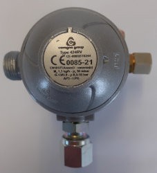 424RV Caravan LPG Gas Regulator - 10mm Angle