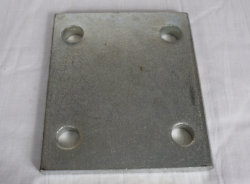 Metal Drop Plate - 4 Inch