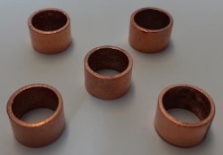 5Pk Copper Compression Ring - 3/16"