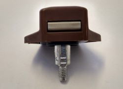 Brown Mini Push Lock - Single Spindle