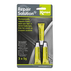 Kampa Repair Solution - 3 x 5g Tubes