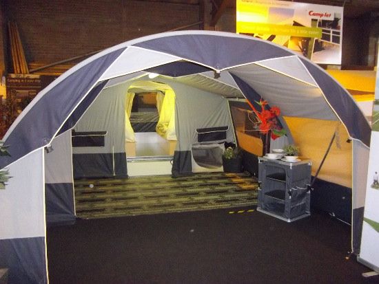 Trigano Camplair S 1.7mt Extension with Front Wall Grey