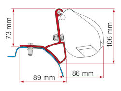 Fiamma Kit F35 Trafic, Vivaro 2015
