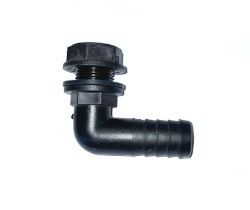 Bulkhead Connector Angled 1/2"